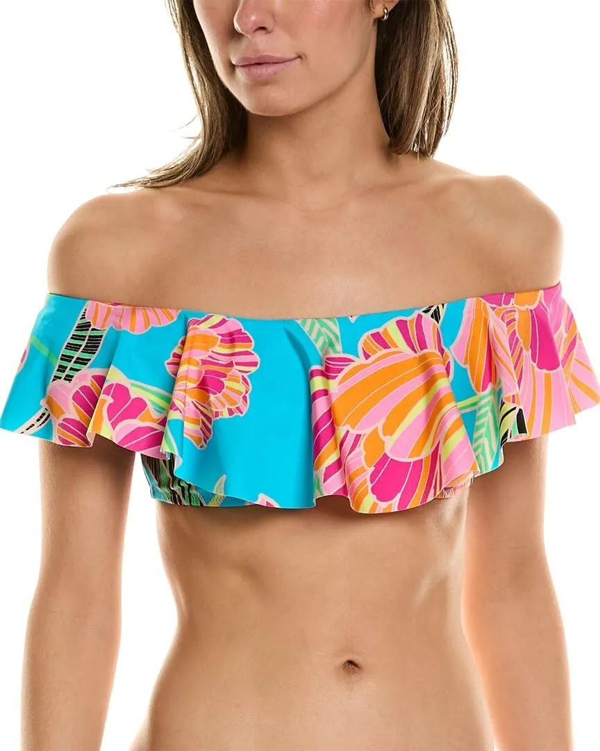 Trina Turk Poppy Ruffle Bandeau Top