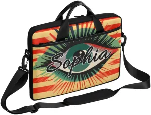 TropicalLife Personalized Laptop Bag 15 Inch Custom Sleeve Case with Handle Shoulder Strap Computer Messenger Bag
