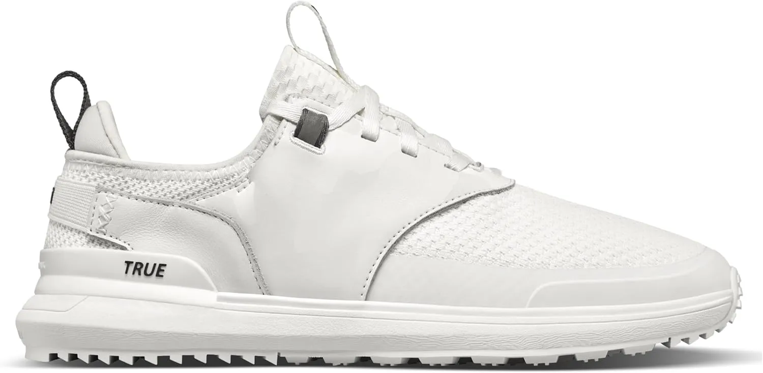 True LUX Hybrid, Men's Golf Shoes, Waterproof Knit Upper, 100% Nappa Leather Saddle