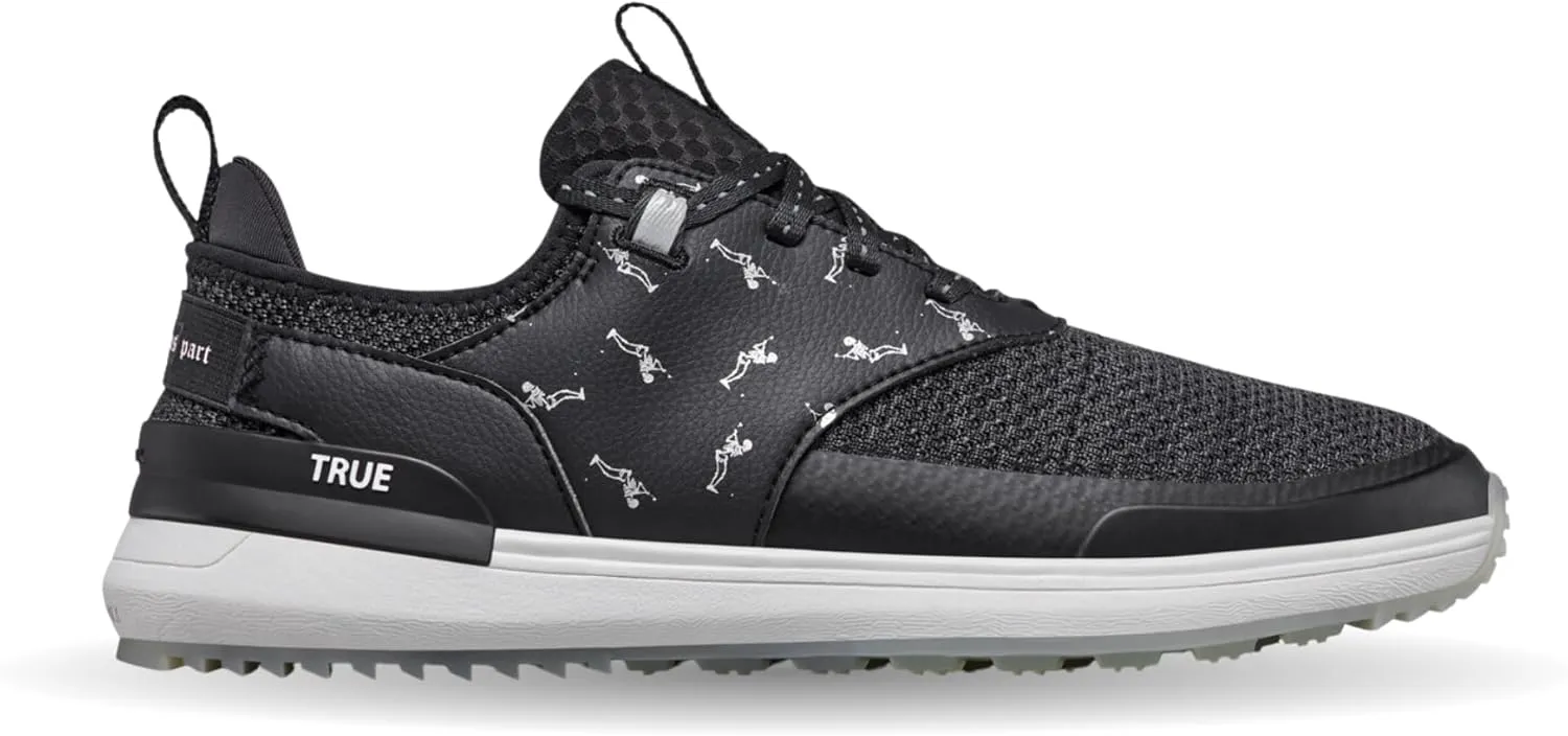 True LUX Hybrid, Men's Golf Shoes, Waterproof Knit Upper, 100% Nappa Leather Saddle
