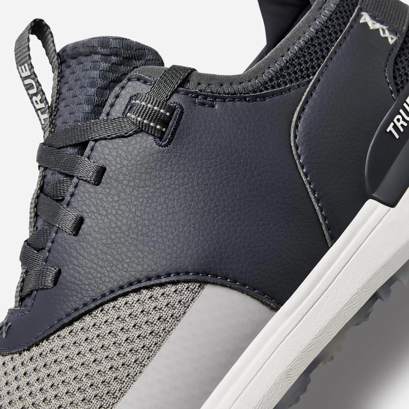True LUX Hybrid, Men's Golf Shoes, Waterproof Knit Upper, 100% Nappa Leather Saddle