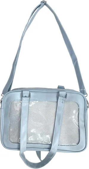 TTCAYU Ita Bag kawaii Pin Display Bag with Pin Mesh Insert Anime Crossbody Handbag Japanese Shoulder JK Uniform Purse