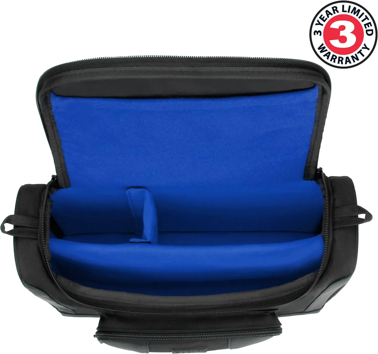 USA GEAR Compact Travel Bag Compatible with Dungeons and Dragons Accessories - Small DND Bag fits RPG Player Essentials, Player's Handbook, Character Sheets, Dice, Tokens, & Mini Player Items (Blue)