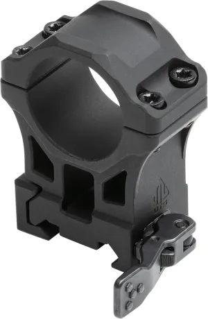 UTG ACCU-SYNC QR 1" High Profile Scope Rings, Picatinny, Black