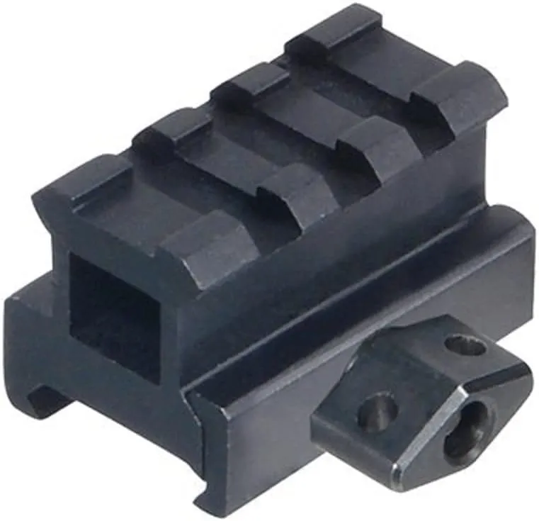 UTG Med-pro Compact Riser Mount, 0.83" High, 3 Slots , Black