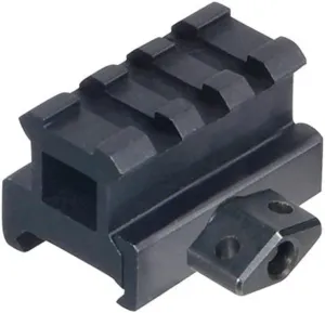 UTG Med-pro Compact Riser Mount, 0.83" High, 3 Slots , Black