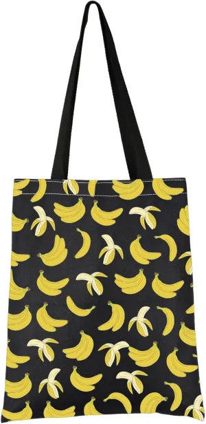 VAMSII Banana Lover Tote Bag - Banana Design, Farmer Handbag, Fruit Lover Gift
