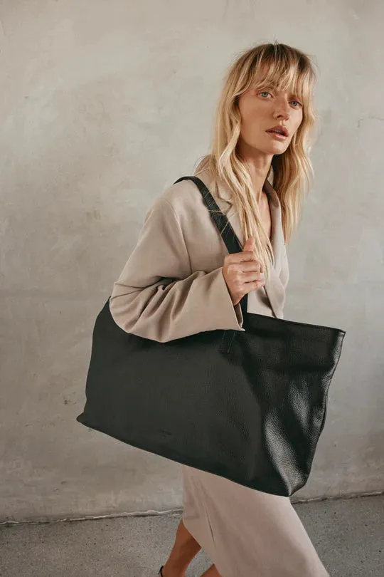 VESTIRSI - Mia East West Slouchy Tote XL BLACK
