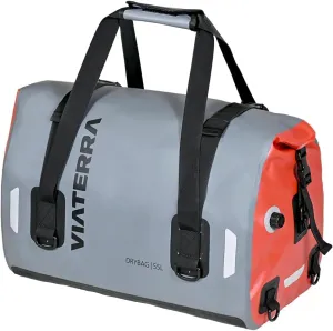 ViaTerra DryBag 55L Motorcycle Tailbag - 100% Waterproof Dry Bag I Universal Luggage & Works on All Motorbikes I No modifications or Saddle Stay/Rack Needed I Suitable as Travel Accessories