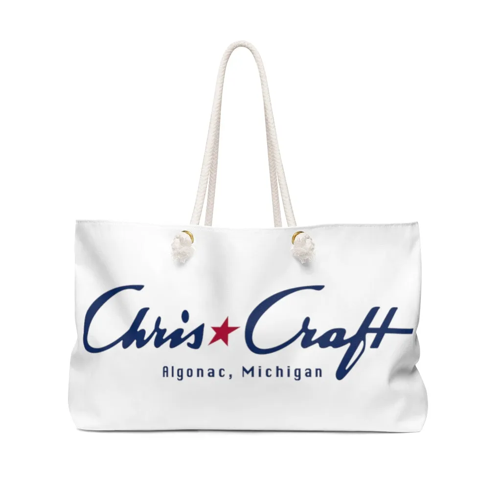 Vintage Chris Craft Algonac, Michigan Weekender Bag
