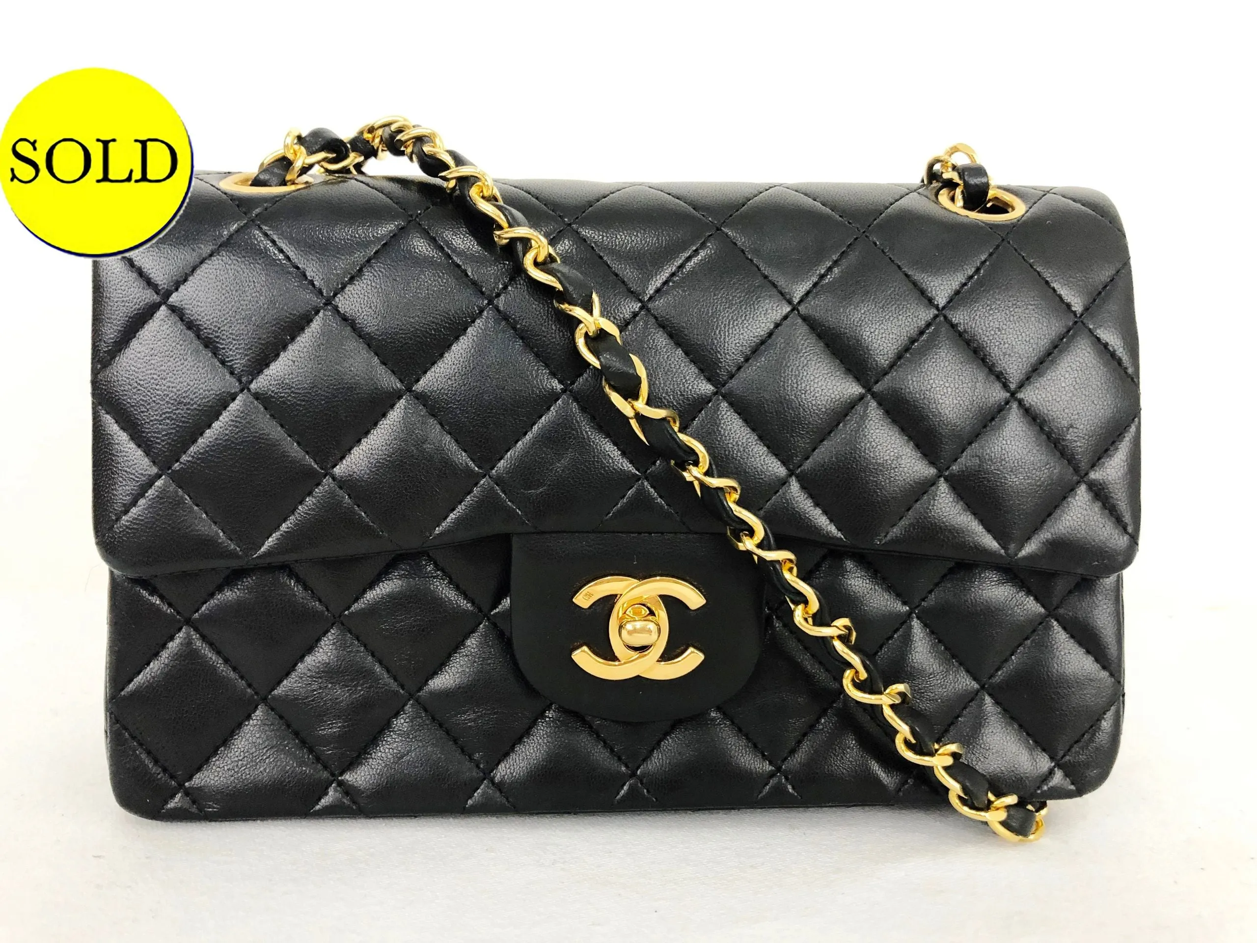 Vintage Small Double Flap Shoulder Bag