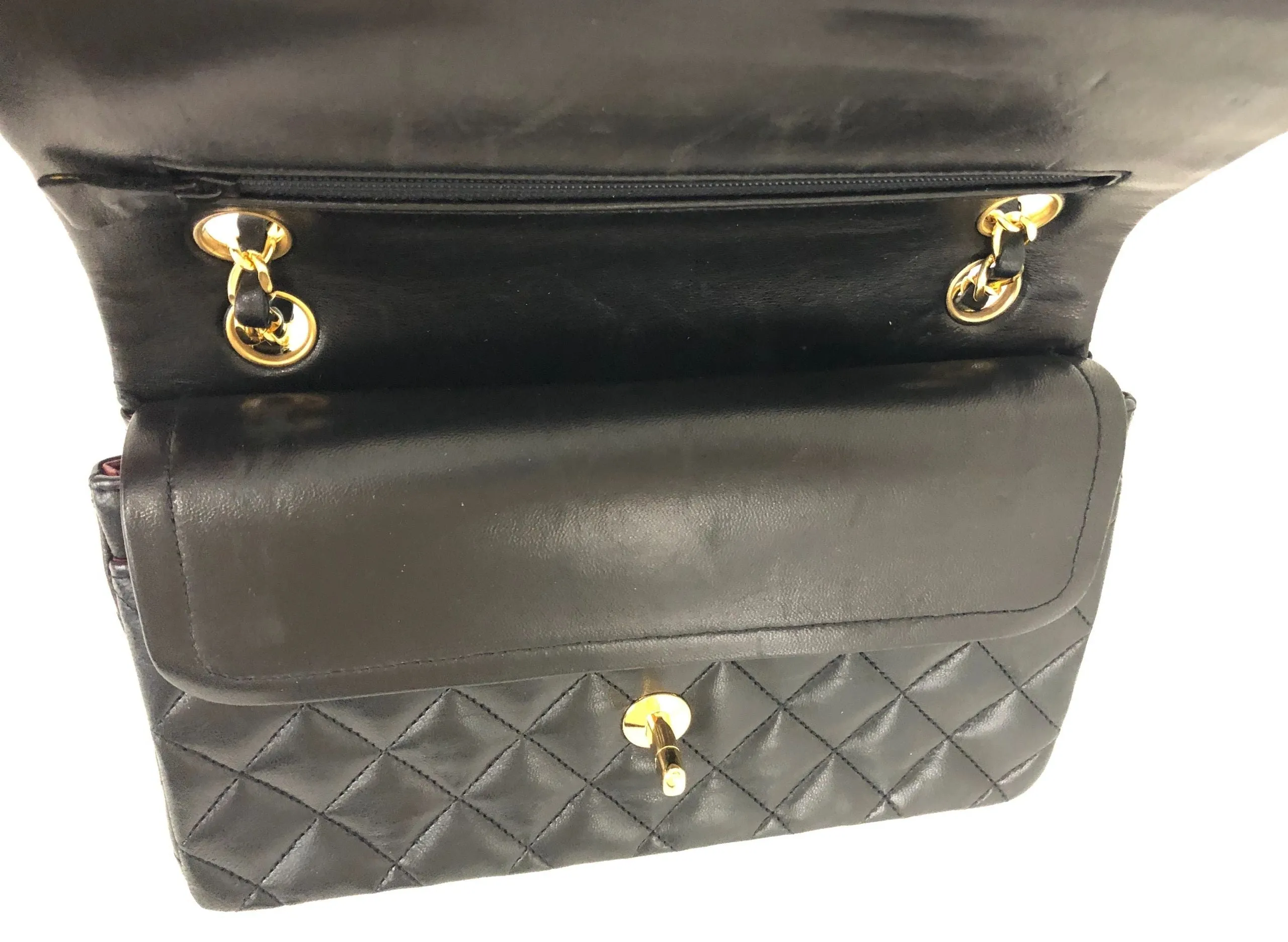 Vintage Small Double Flap Shoulder Bag
