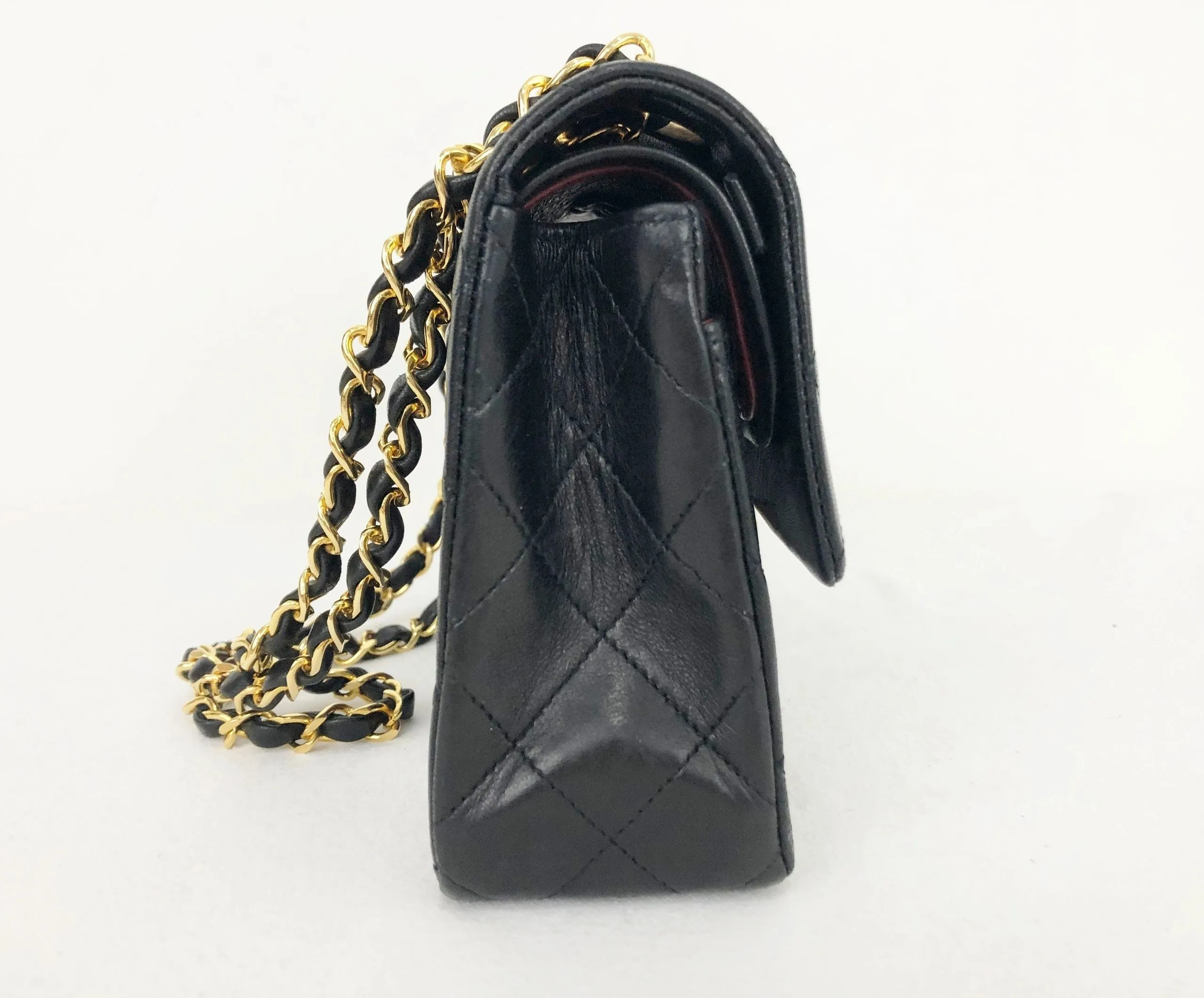 Vintage Small Double Flap Shoulder Bag