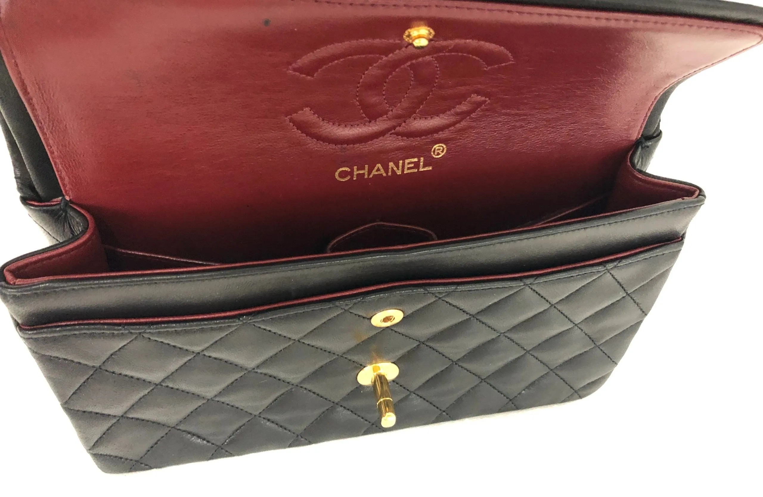 Vintage Small Double Flap Shoulder Bag