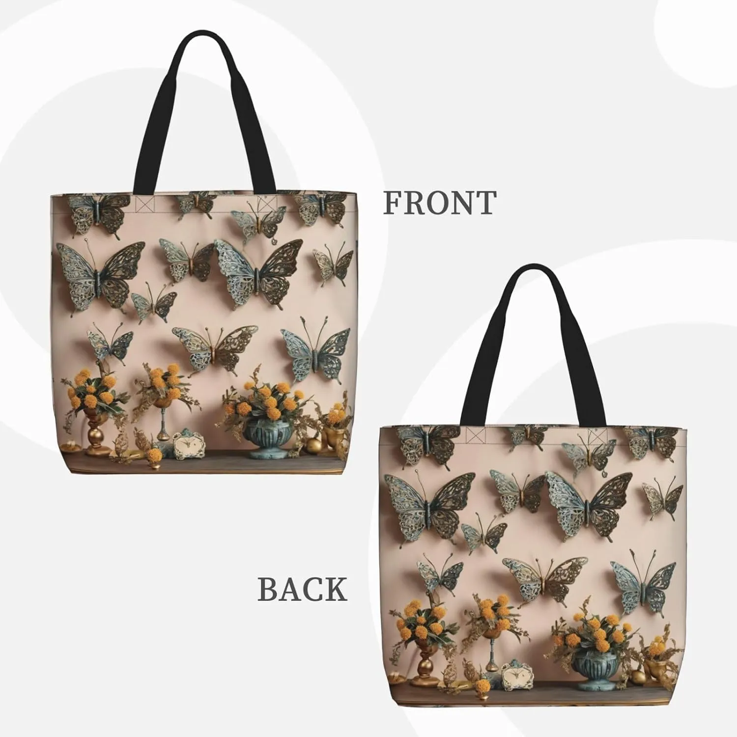 Volcano 3 Print Tote Bag Shoulde Bag Handbag Grocery Bags Reusable For Office Shopping Travel Casual Work Holiday