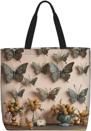 Volcano 3 Print Tote Bag Shoulde Bag Handbag Grocery Bags Reusable For Office Shopping Travel Casual Work Holiday