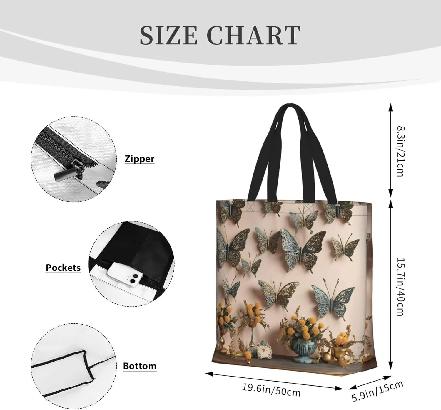 Volcano 3 Print Tote Bag Shoulde Bag Handbag Grocery Bags Reusable For Office Shopping Travel Casual Work Holiday