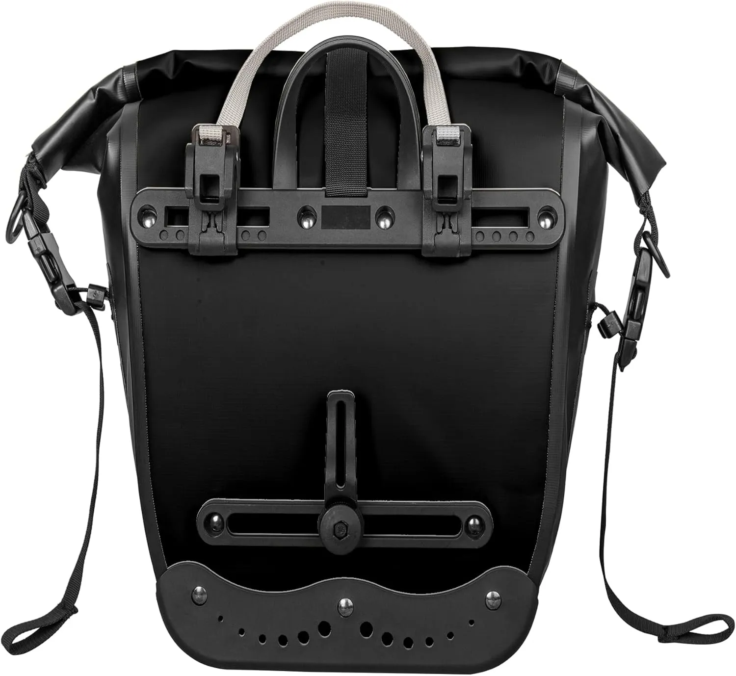 Waterproof Bike Pannier - 25L Saddle Bag for Bicycle Rear Rack - Bike Bag for Grocery, Laptop (Black, 1 PCS)