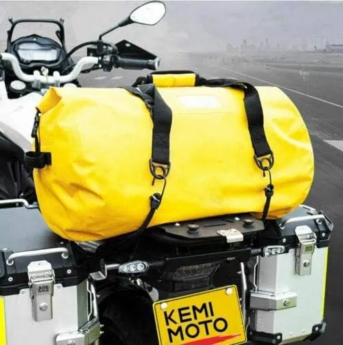 Waterproof Motorcycle Swimming Diving Hiking Lugagge Travel Saddle Bag NEW (40L - 11 Gallons)