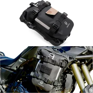 Waterproof Motorcycle Tail Bag 7L Motorcycle Dry Bag Crash Bar Bags used as Motorcycle Luggage Bag Sissy Bar Bag Back Seat Saddle Bag Rack Fender Bag Pouch Dirt Bike Pack for Moto Enduro ATV