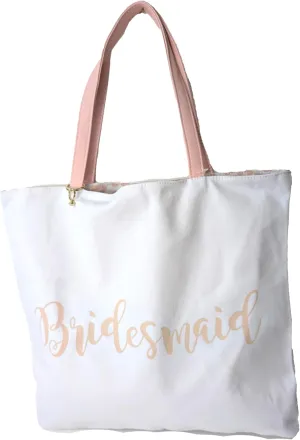 Wedding Party Tote Bags, Reversible Bride, Bridesmaid and Bride Squad Designs, Wedding-Themed Gift