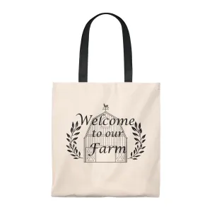 Welcome to our Farm Tote Bag - Vintage