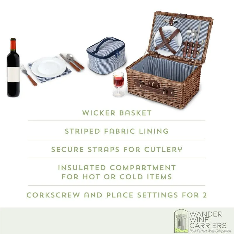 Wicker Wine basket – Picnic Set