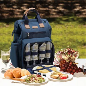 Wide Open Picnic Backpack Bag for 4