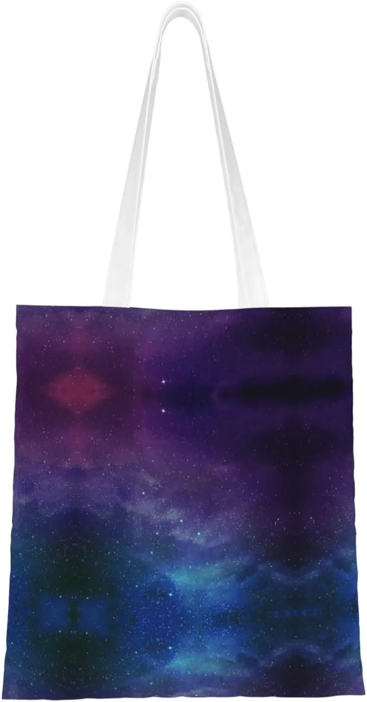 Wild Animals Print Large Canvas Beach Travel Reusable Grocery Shopping Tote Bag Portable Storage Handbag