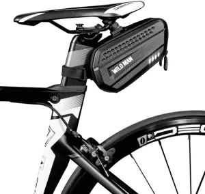 WILD MAN 1.2L Cycling Waterproof Hard Shell Bike Saddle Bag Under Seat for Road Mountain Bicycle Cycling
