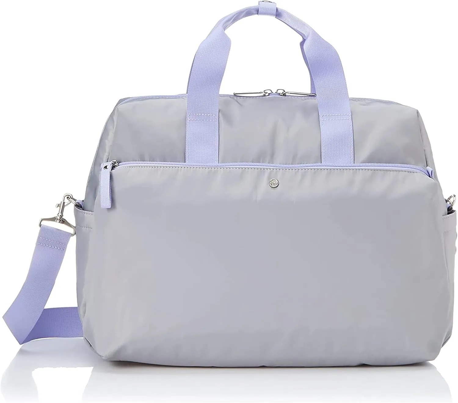 Women Boston Bag, Gray, H29×W43×D18cm
