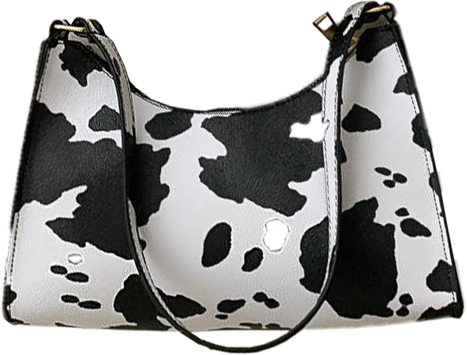 Women Cow Print Shoulder Bag Clutch Purse Underarm Handbag Satchel Zipper Tote Bag Bags With Zipper Closure For women