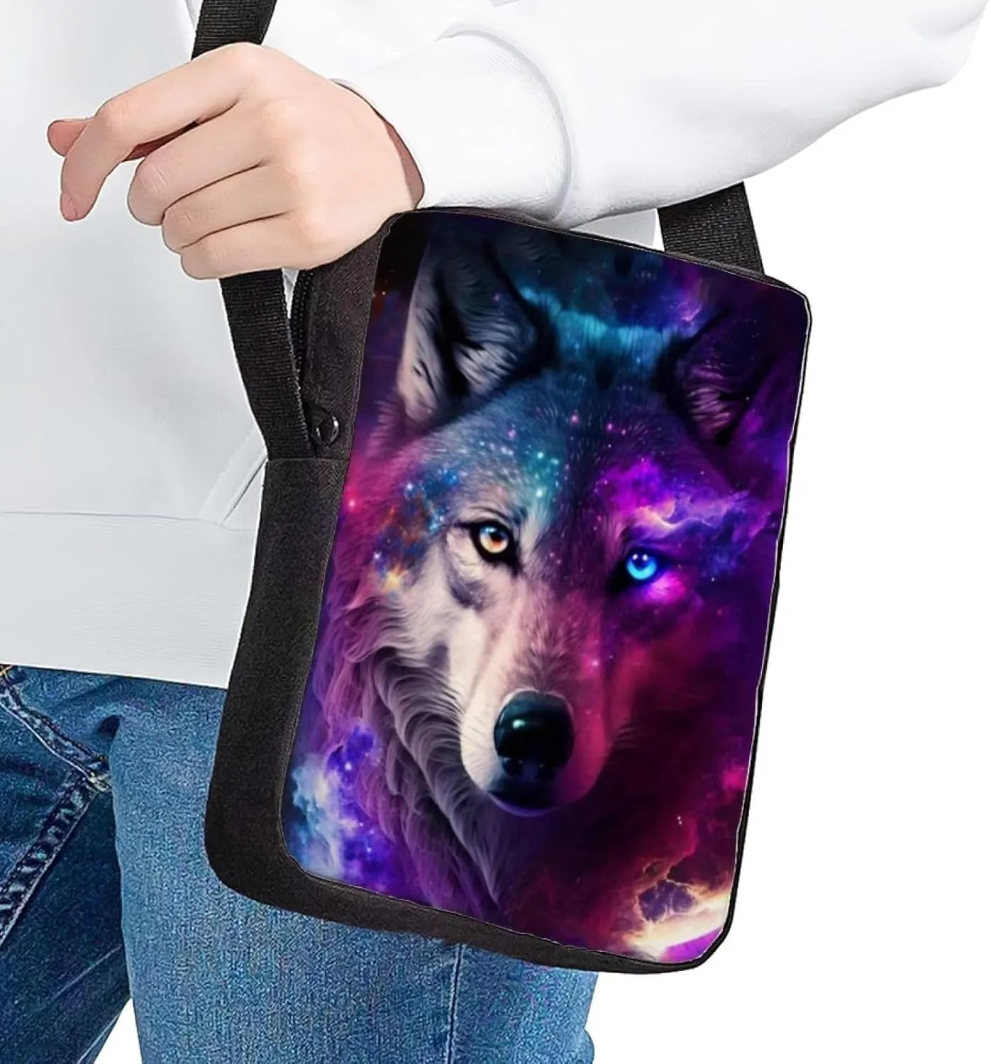 Women Men Small Crossbody Bag Messenger Purse for Traveling Shopping