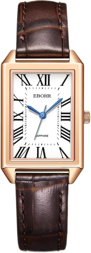Women's Classical Quartz Watch Stylish and Sturdy Ladies Watch with Elegant Cowhide Leather Band - Perfect for Any Occasion