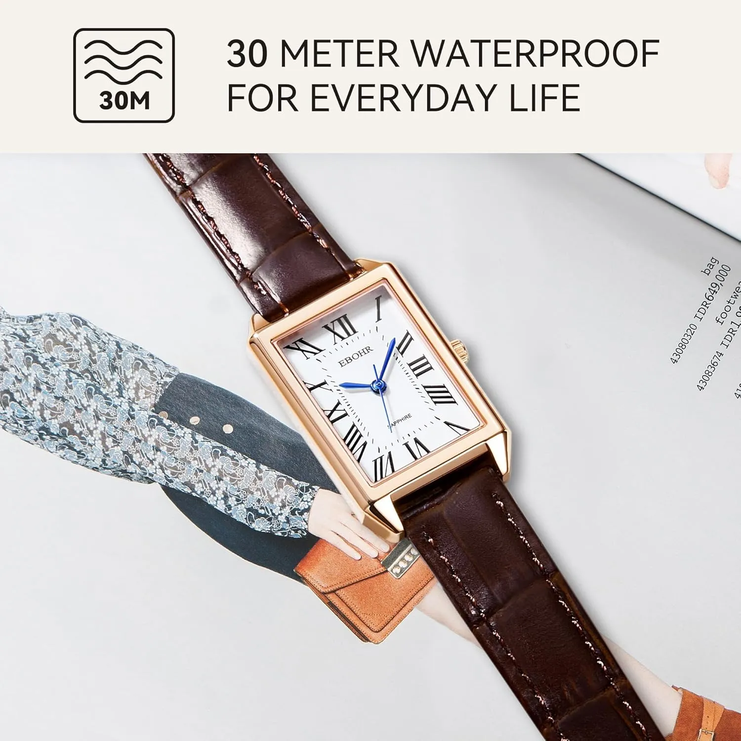 Women's Classical Quartz Watch Stylish and Sturdy Ladies Watch with Elegant Cowhide Leather Band - Perfect for Any Occasion