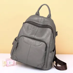 Women's Genuine Leather Fashion Retro Cowhide Backpacks