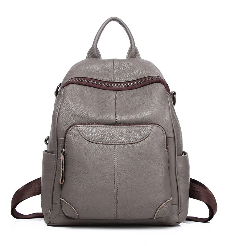 Women's Genuine Leather Fashion Retro Cowhide Backpacks