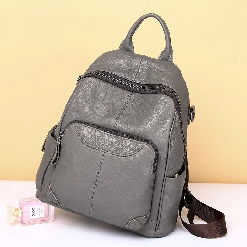 Women's Genuine Leather Fashion Retro Cowhide Backpacks