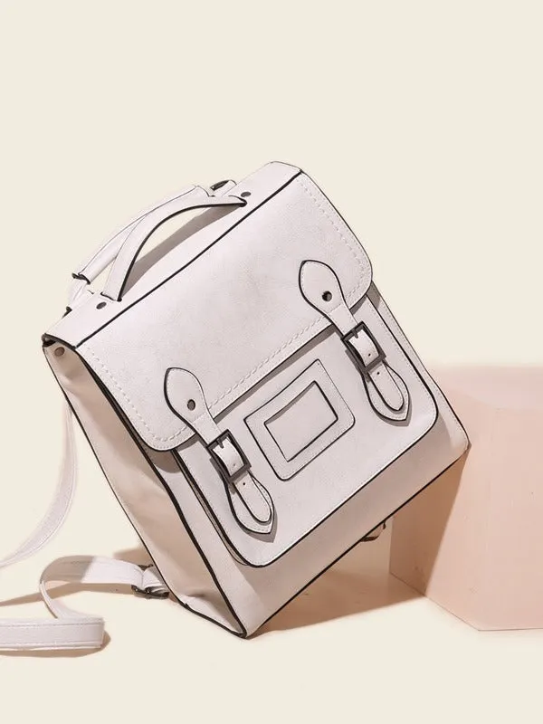 Women's Genuine Leather Oil Wax Retro Easy Matching Backpacks