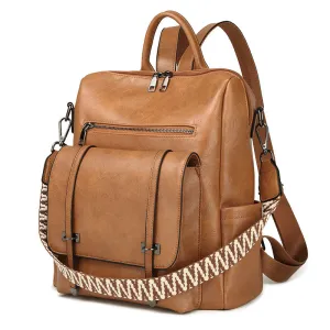 Women's Retro High-grade Soft Leather Large Capacity Backpacks
