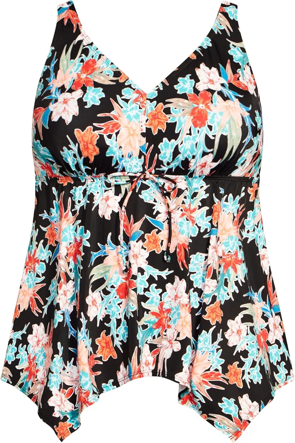 Women's Sharkbite Print Tankini Top