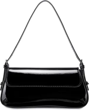 Women's Small Retro Vintage Vegan Leather Flap Shoulder Bag