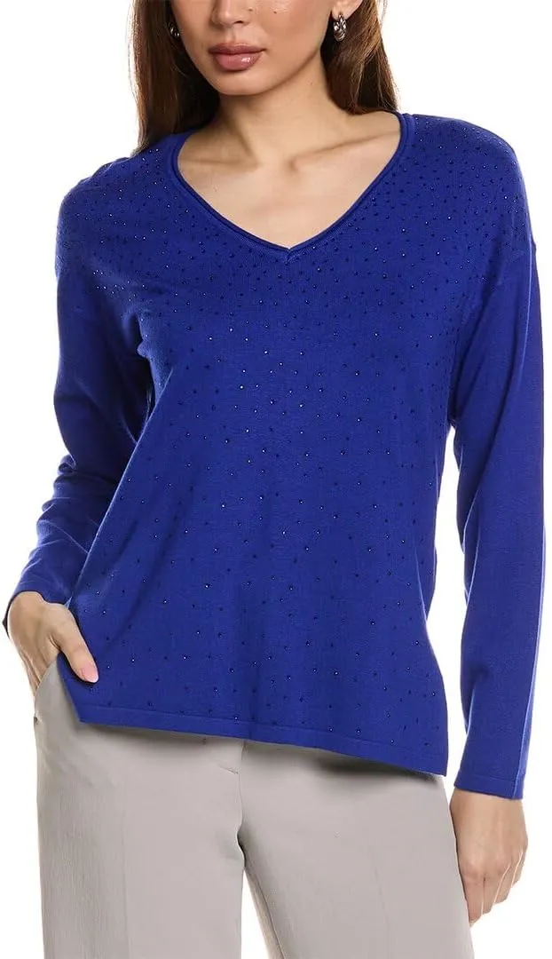 Women's Sweater Knit V-Neck Pullover