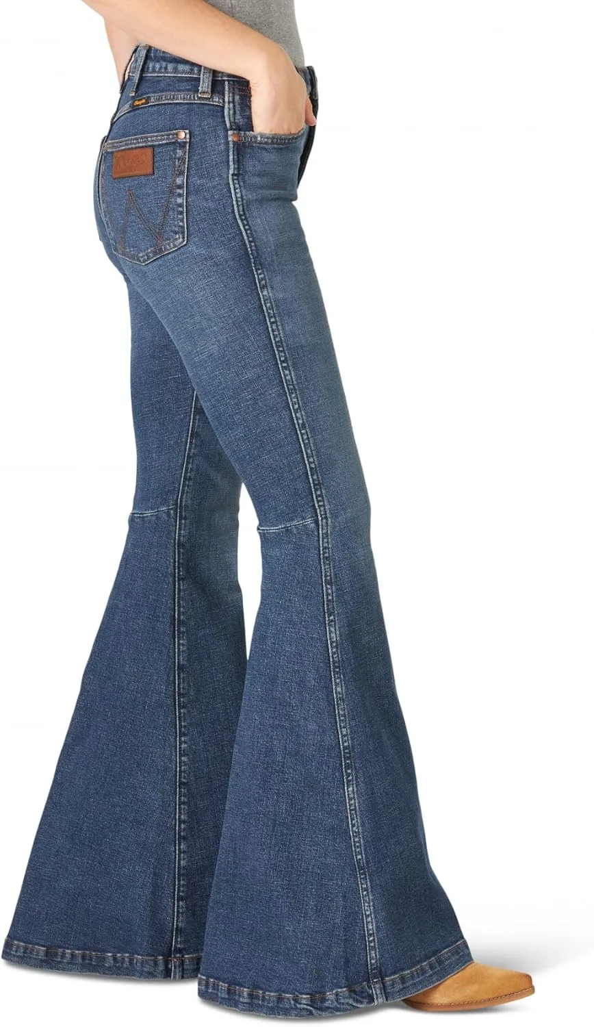 Wrangler Women's Retro High Rise Trumpet Flare Jeans