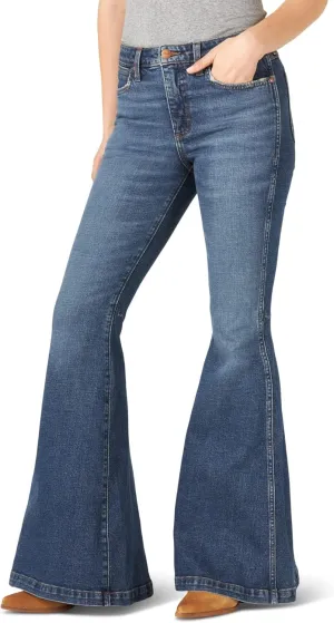 Wrangler Women's Retro High Rise Trumpet Flare Jeans