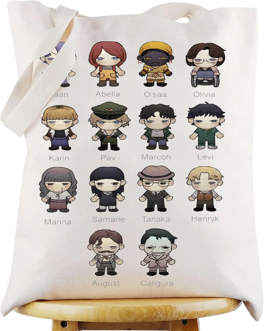 WZMPA Termina Character Tote Bag Gamer Fans Gift Video Game Shoulder Bag Video Game Merchandise