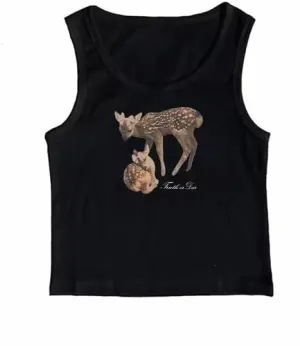 y2k Clothes Cute Cami Tops for Women Girls Aesthetic Crop Tops Coquette Cutecore Country Concert Tops Spaghetti Strap