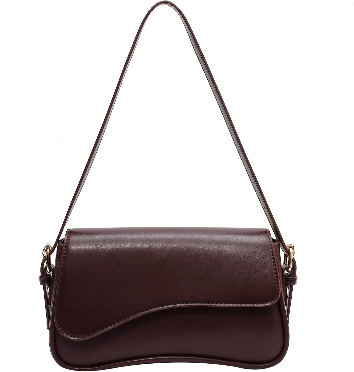 Y2K Retro Shoulder Bag for Women, Crossbody Clutch with 2 Removable Straps