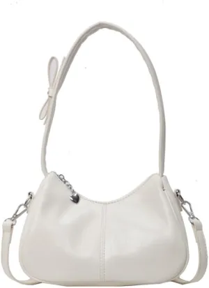 Y2k Shoulder Purse Womens Shoulder Bag Bow Bag Crossbody Bags Casual Purse Vegan Leather Bag Y2k Stuff