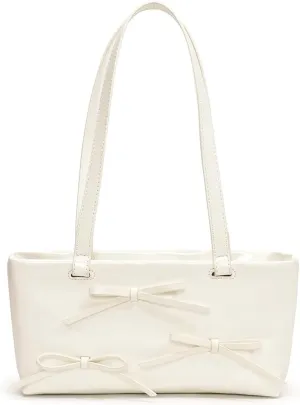 YFGBCX Small Shoulder Bag Handbag for Women Red Mini Tote Top Handle Cute Bow Purse Y2K